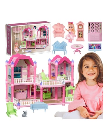 ⁨WOOPIE Domek Dla Lalek Willa Ogrodowa 156el.⁩ w sklepie Wasserman.eu