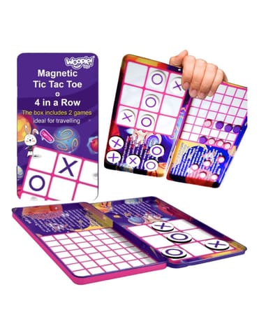 ⁨WOOPIE IQ Gra Strategiczna Magnetyczna 2w1 Kółko I Krzyżyk + Gra 4 w Lini MINI⁩ w sklepie Wasserman.eu