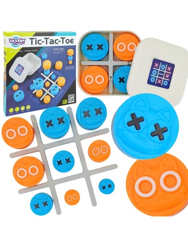 ⁨WOOPIE IQ Gra Logiczna Przenośna Kółko i Krzyżyk Kotki w Pudełku⁩ w sklepie Wasserman.eu