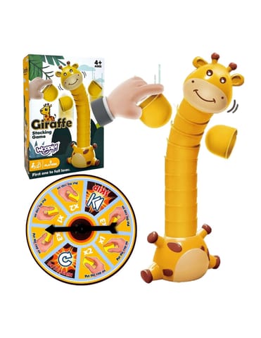 ⁨WOOPIE Gra Zręcznościowa Żyrafka Układanie Kubeczków⁩ w sklepie Wasserman.eu