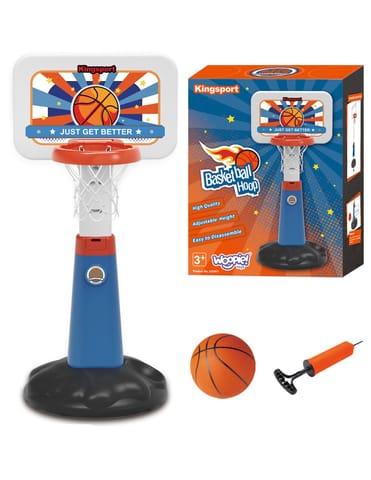 ⁨WOOPIE Zestaw Koszykówka Regulacja 99 - 125 cm + Piłka + Pompka⁩ w sklepie Wasserman.eu