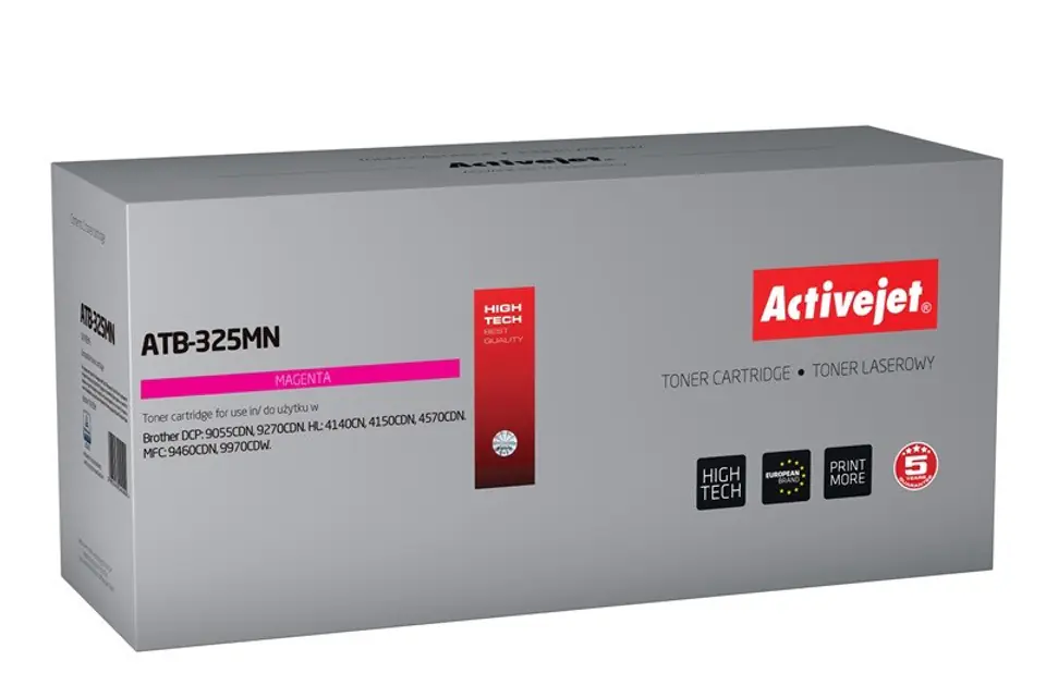 ⁨Toner Activejet ATB-325MN (zamiennik Brother TN-325M; Supreme; 3500 stron; czerwony)⁩ w sklepie Wasserman.eu