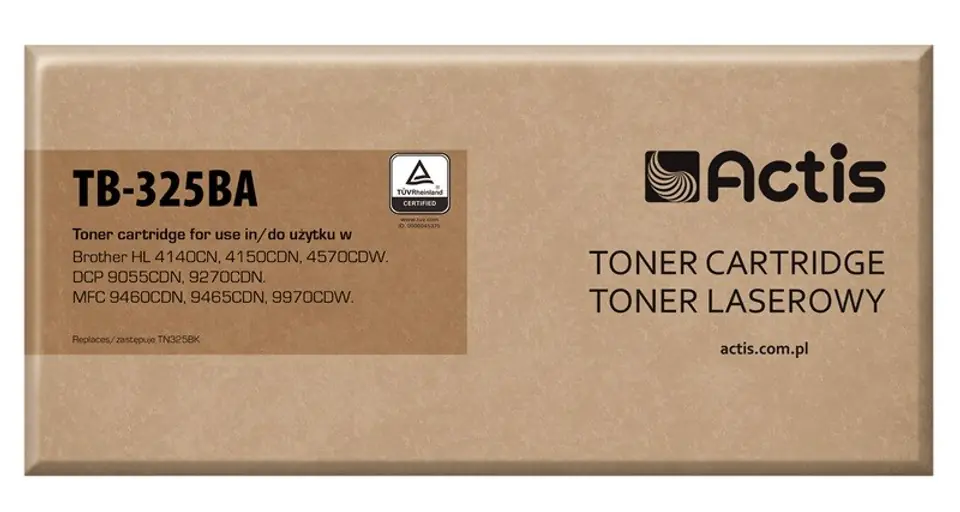⁨Actis TB-325BA Toner (replacement for Brother TN-325BK; Standard; 6000 pages; black)⁩ at Wasserman.eu