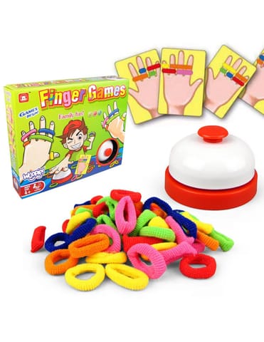 ⁨WOOPIE Gra Zręcznościowa FINGER GAMES Kolorowe Gumki 4+⁩ w sklepie Wasserman.eu