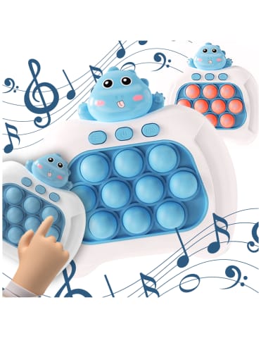 ⁨WOOPIE Gra POP IT Elektryczna Antystresowa Zręcznościowa Dinozaur Niebieski⁩ w sklepie Wasserman.eu