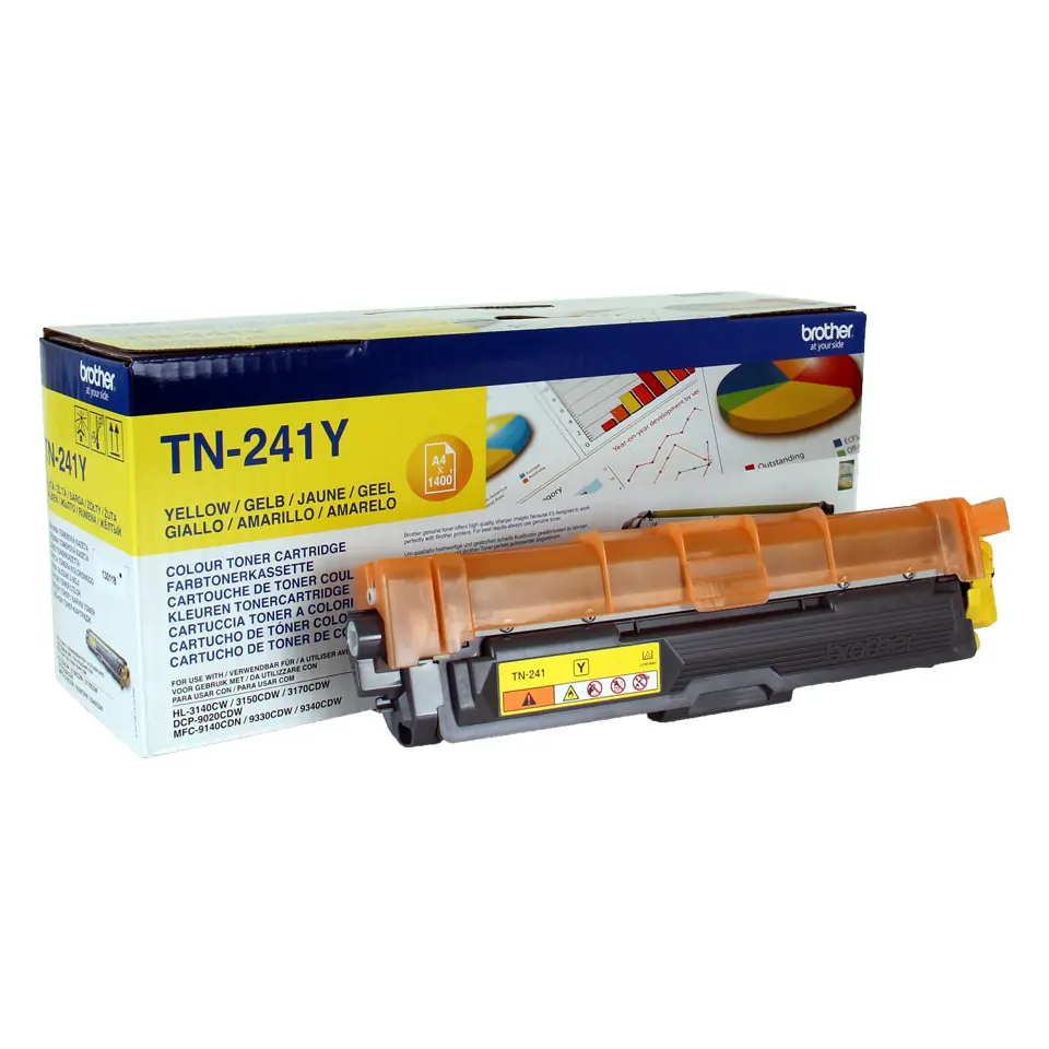 ⁨Brother TN-241Y toner cartridge 1 pc(s) Original Yellow⁩ at Wasserman.eu