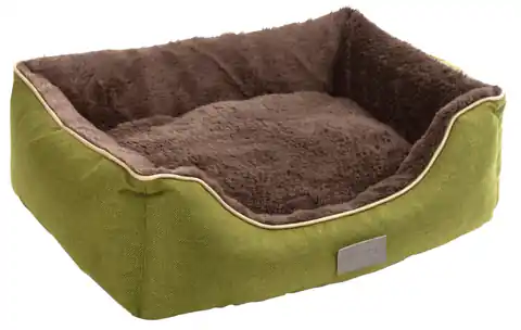 ⁨KERBL Samuel dog bed, green/grey 50x40x15cm [81317]⁩ at Wasserman.eu
