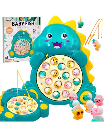 ⁨WOOPIE Zestaw Łowienie Rybek Gra Zręcznościowa Zielony Dinozaur⁩ w sklepie Wasserman.eu