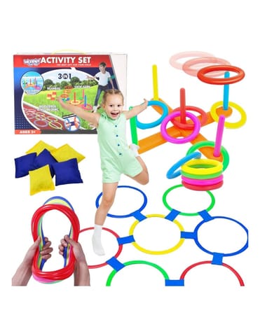 ⁨WOOPIE Zestaw 3w1 Serso Gra w Klasy Cornhole Rzut do Celu Woreczkami⁩ w sklepie Wasserman.eu