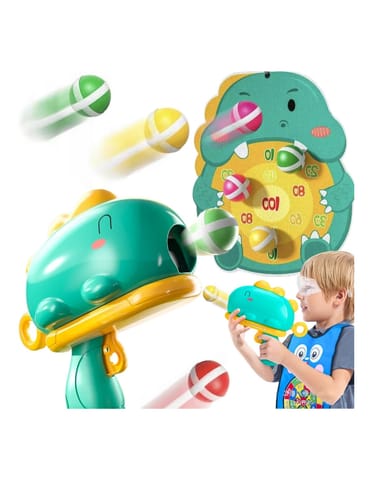 ⁨WOOPIE Gra w Rzutki Pistolet Dinozaur na Kulki Rzepy Tarcza Punkty Strzelanie⁩ w sklepie Wasserman.eu