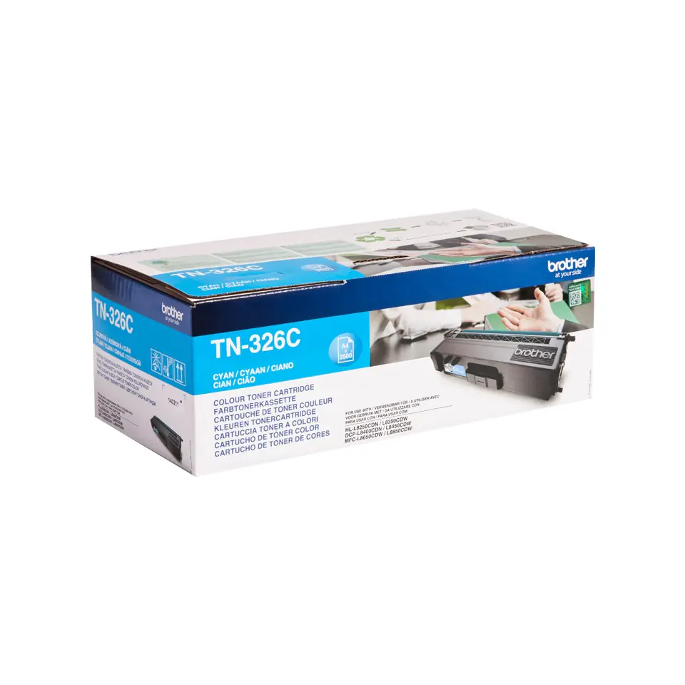 ⁨Toner Brother niebieski TN326C=TN-326C, 3500 str.⁩ w sklepie Wasserman.eu