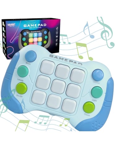 ⁨WOOPIE Elektroniczna Gra Zręcznościowa Pop-It Fidget Toy Gamepad Niebieski⁩ w sklepie Wasserman.eu