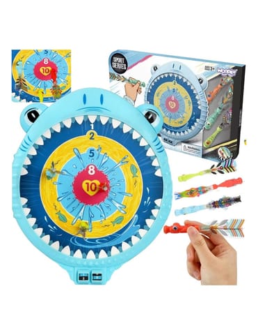 ⁨WOOPIE Magnetyczna Gra w Rzutki Bezpieczna Dart Tarcza Wesoły Rekinek⁩ w sklepie Wasserman.eu