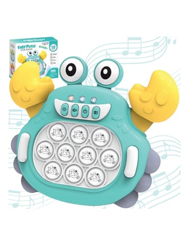 ⁨WOOPIE Gra POP IT Elektroniczna Antystresowa Zręcznościowa Krab Zielony⁩ w sklepie Wasserman.eu