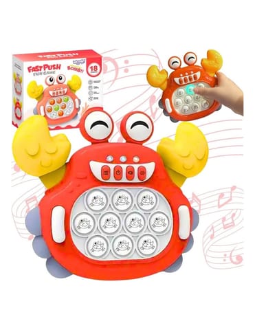 ⁨WOOPIE Gra POP IT Elektroniczna Antystresowa Zręcznościowa Krab Czerwony⁩ w sklepie Wasserman.eu