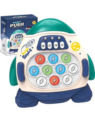 ⁨WOOPIE Gra POP IT Elektroniczna Antystresowa Zręcznościowa Rakieta blue⁩ w sklepie Wasserman.eu