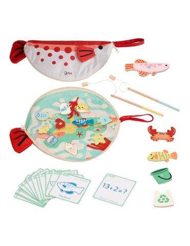 ⁨CLASSIC WORLD Edukacyjna Gra Łowienie Rybek na Magnes z Kartami do Nauki Liczenia 35 el.⁩ w sklepie Wasserman.eu