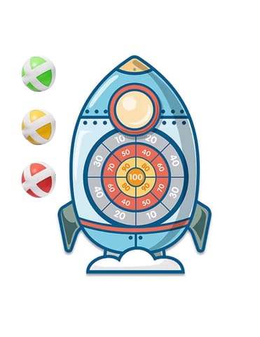 ⁨WOOPIE Gra Zręcznościowa w Rzutki na Rzepy Tarcza Rakieta⁩ w sklepie Wasserman.eu