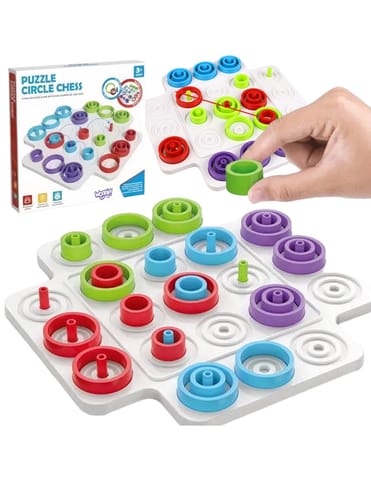 ⁨WOOPIE IQ Gra Logiczna Strategiczna Trening Mózgu Kółko i Krzyżyk 36 el.⁩ w sklepie Wasserman.eu