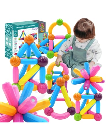 ⁨WOOPIE Magnetyczne Klocki Konstrukcyjne Edukacyjne Duże Grube 38 el.⁩ w sklepie Wasserman.eu