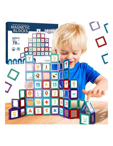 ⁨WOOPIE Przestrzenne Klocki Magnetyczne Nauka Liczb 70 Elementów⁩ w sklepie Wasserman.eu