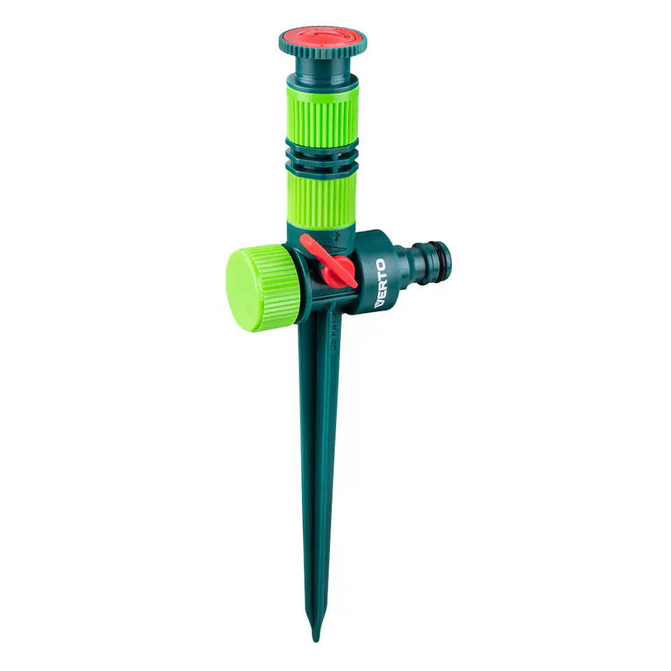 ⁨Garden sprinkler, adjustable watering angle range 0° - 360°, watering area max 78 m2⁩ at Wasserman.eu