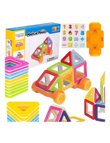 ⁨WOOPIE Klocki Magnetyczne Pojazd Mini Budowle STEAM 22el.⁩ w sklepie Wasserman.eu