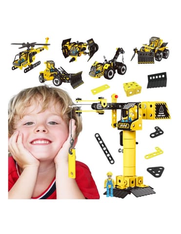 ⁨WOOPIE Zestaw Konstrukcyjny Pojazdy Budowlane STEAM 6w1 223 el.⁩ w sklepie Wasserman.eu