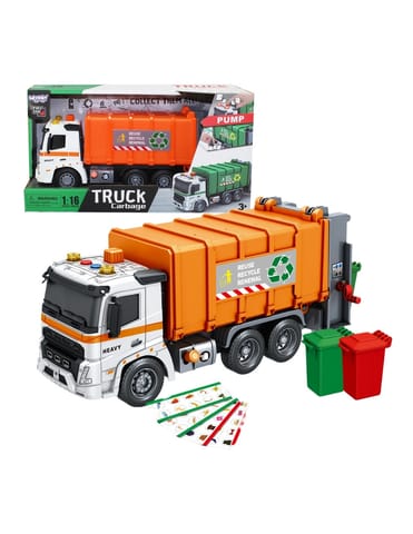 ⁨WOOPIE Interaktywna Śmieciarka Model Skala 1:16 Efekty Dźwiękowe i Świetlne⁩ w sklepie Wasserman.eu