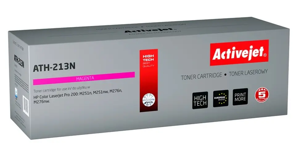 ⁨Activejet ATH-213N Toner (replacement for HP 131A CF213A, Canon CRG-731M; Supreme; 1800 pages; magenta)⁩ at Wasserman.eu