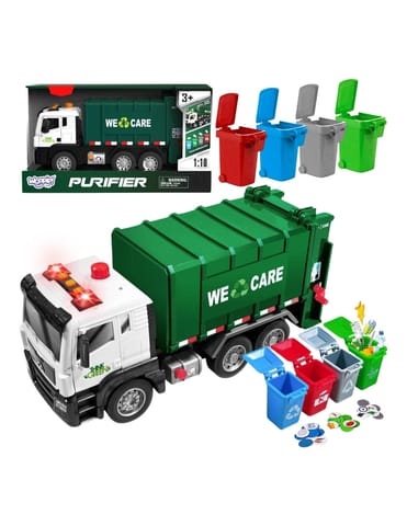 ⁨WOOPIE Śmieciarka Ciężarówka Segregacja Śmieci - skala 1:10⁩ w sklepie Wasserman.eu