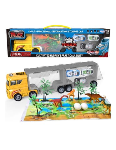 ⁨WOOPIE Ciężarówka Transporter 2w1 Zestaw Dinozaurów + Makieta⁩ w sklepie Wasserman.eu