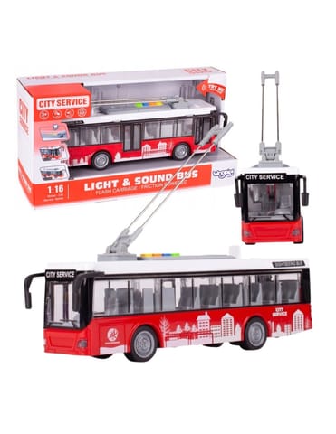 ⁨WOOPIE Autobus Trolejbus Interaktywy Elektryczny 1:16⁩ w sklepie Wasserman.eu