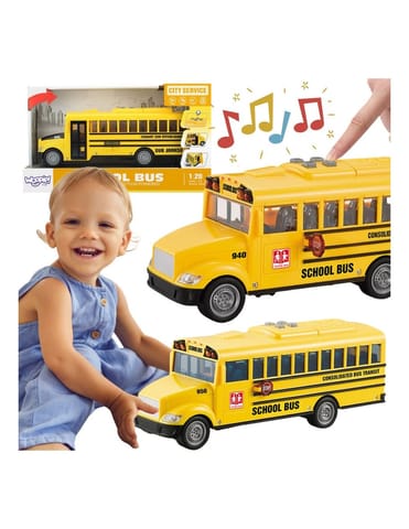 ⁨WOOPIE Autobus Szkolny Interaktywny Elektryczny 1:20⁩ w sklepie Wasserman.eu