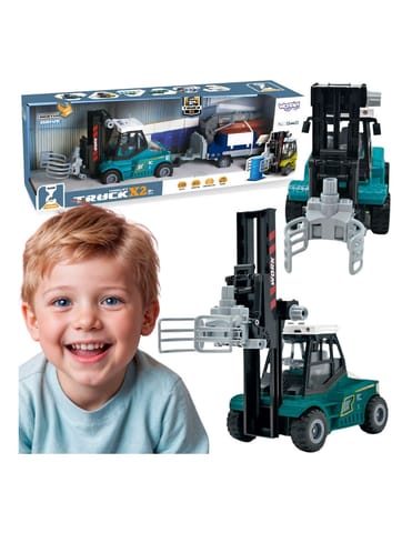 ⁨WOOPIE Wózek Widłowy Zaciskowy z Przyczepą Dźwięki Światła⁩ w sklepie Wasserman.eu