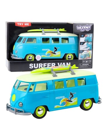 ⁨WOOPIE Samochód Bus Surfing Klasyczny Czerwony Ze Światłem I Dźwiękiem Model 1:14⁩ w sklepie Wasserman.eu