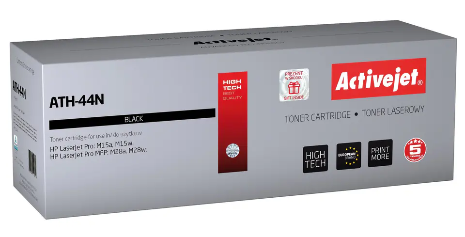 ⁨Activejet ATH-44N toner (replacement for HP 44A CF244A; Supreme; 1000 pages; black)⁩ at Wasserman.eu