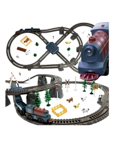 ⁨WOOPIE Kolejka Elektryczna Lokomotywa Towarowa Tor XXL 90 el.⁩ w sklepie Wasserman.eu