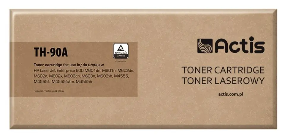 ⁨Toner ACTIS TH-90A (zamiennik HP 90A CE390A; Standard; 10000 stron; czarny)⁩ w sklepie Wasserman.eu