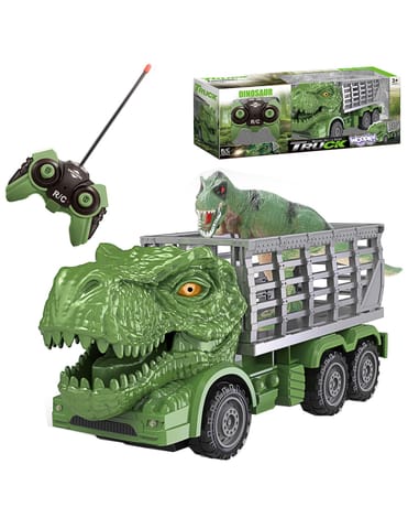 ⁨WOOPIE Samochód Zdalnie Sterowany RC Dinozaur Zielony + Figurka⁩ w sklepie Wasserman.eu