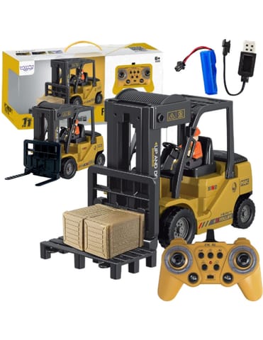 ⁨WOOPIE Zdalnie Sterowany Wózek Widłowy 2w1 Dźwig RC - Skala 1:24⁩ w sklepie Wasserman.eu