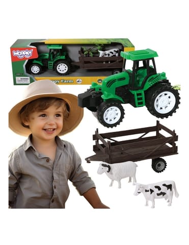 ⁨WOOPIE Traktor Rolniczy z Przyczepką i Zwierzętami⁩ w sklepie Wasserman.eu