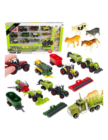 ⁨WOOPIE Zestaw Traktorów i Maszyn Rolniczych z Zwierzętami⁩ w sklepie Wasserman.eu