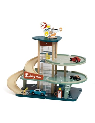 ⁨CLASSIC WORLD Wielopoziomowy Parking Auta Helikopter Dystybutor Myjnia + Akc.⁩ w sklepie Wasserman.eu