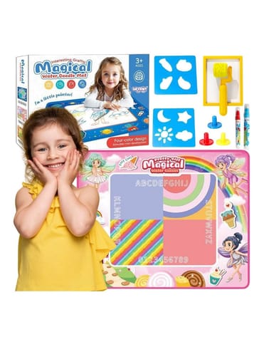 ⁨WOOPIE Mata Wodna do Malowania XXL 100x80cm Wróżki Różowa⁩ w sklepie Wasserman.eu