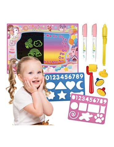 ⁨WOOPIE Mata Wodna do Malowania 2w1 XXL 100x70cm Świeci w Ciemności⁩ w sklepie Wasserman.eu