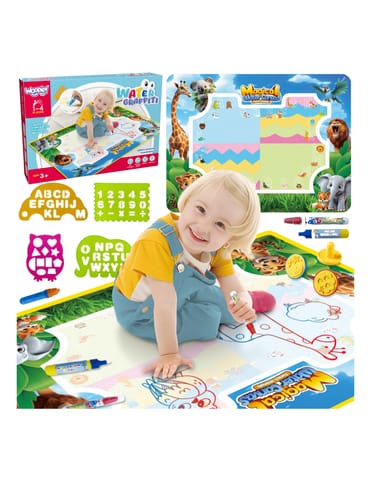 ⁨WOOPIE Mata Wodna do Malowania Safari Literki Cyferki⁩ w sklepie Wasserman.eu