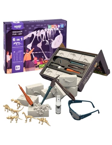 ⁨WOOPIE Wykopalisko "Mały Archeolog" 6 Szkieletów Dinozaurów⁩ w sklepie Wasserman.eu