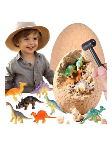⁨WOOPIE Wykopalisko Jajko Dinozaura Zestaw Archeologa do Rozkopania 12 Dinozaurów⁩ w sklepie Wasserman.eu