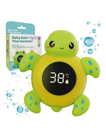 ⁨WOOPIE BABY Termometr do Kąpieli 2w1 Mierzenia Temperatury Wody i Pomieszczenia Żółwik⁩ w sklepie Wasserman.eu